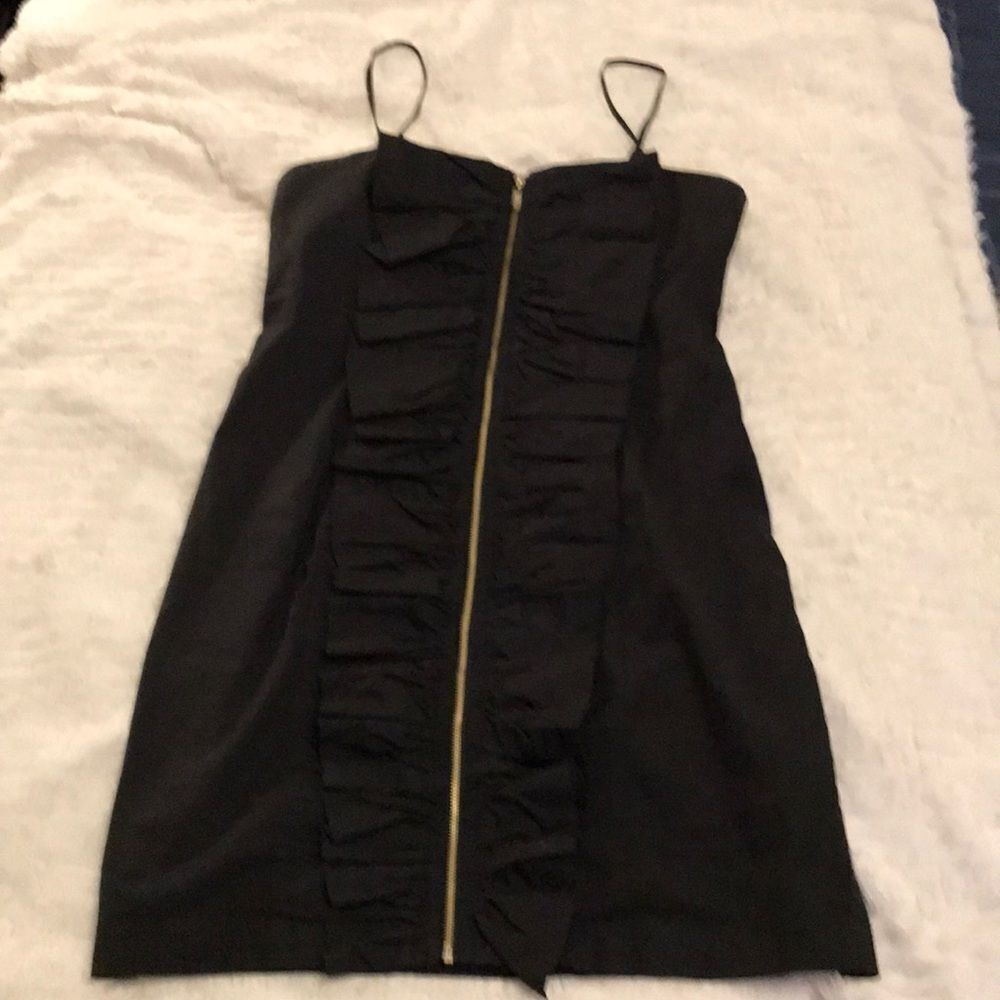 Sexy ruffle black Kensie dress